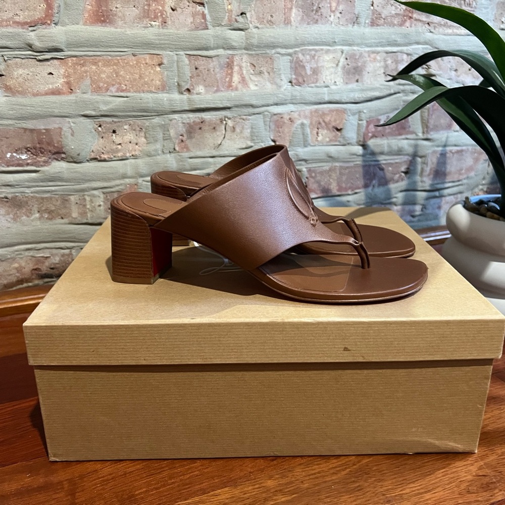 Christian Louboutin Brown Heeled Sandals